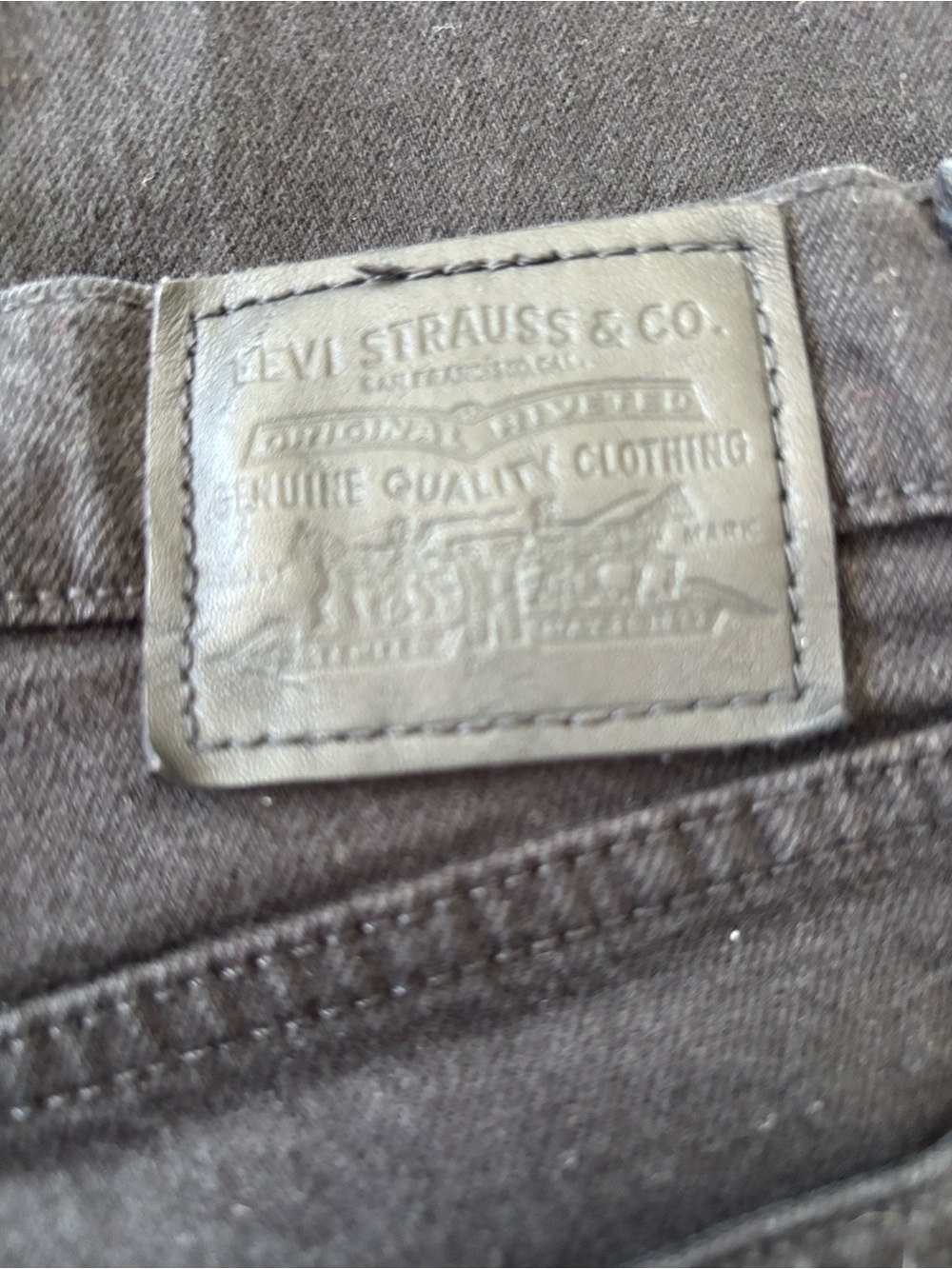 Levi's WEDGIE STRAIGHT ANKLE JEANS black W26 L30 - Picture 5 of 9